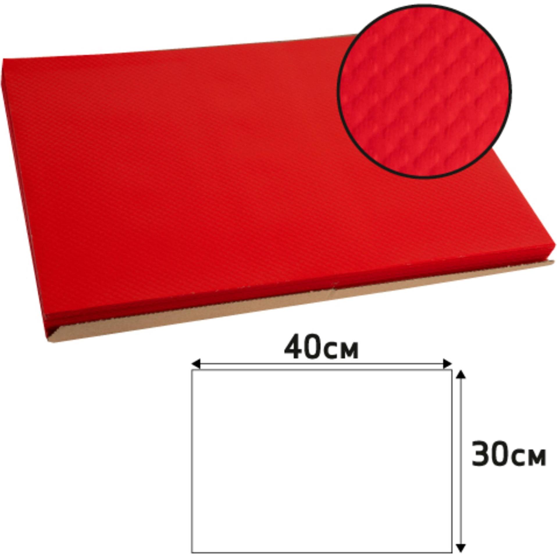 Thumbnail - PROnappe, Tischset, Einweg-Tischset, 400 x 300 mm, rot (500 x, 30 x 40 cm)