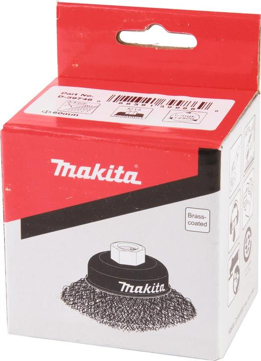 Image du produit Makita Brosse boisseau en fil d'acier MS 60 mm