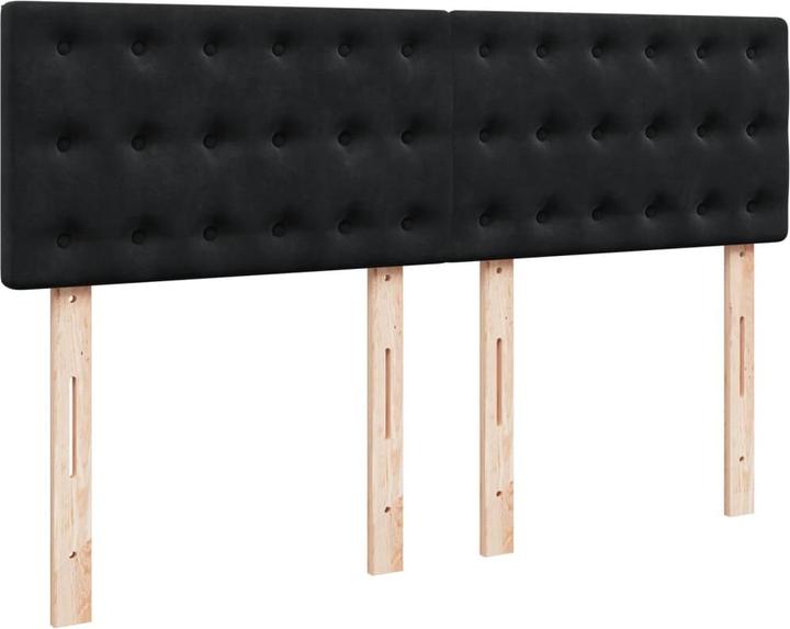 Produktbild VidaXL Bo x springbett mit Matratze 160 x 200 cm Samt (160 x 200 cm)
