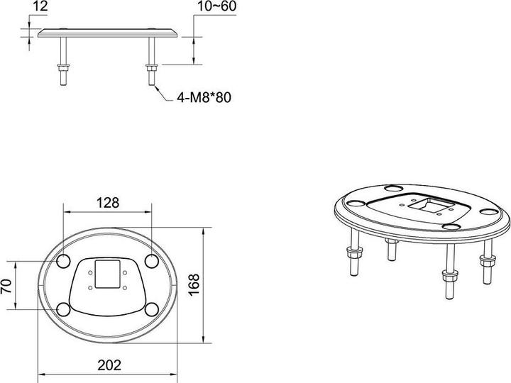 Produktbild Multibrackets Tischklemme zu M Deskmount HD Tischständer (Tisch)
