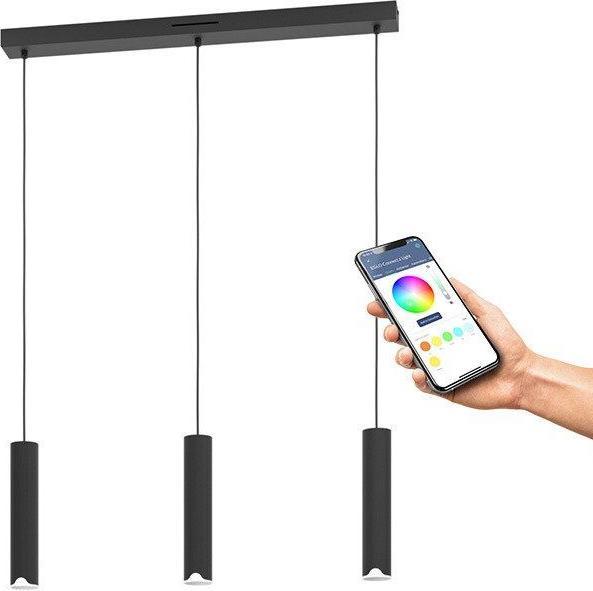 Produktbild EGLO Balamorta-Z Long Table Pendant - Black L78 - RGB + TW - Zigbee, Bluetooth (1500 lm)