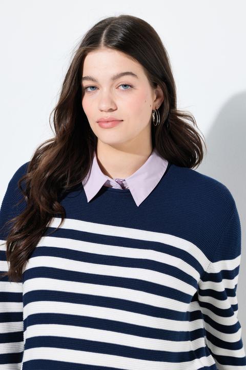 Immagine prodotto Ulla Popken Colletto da camicia con abbottonatura da indossare sotto diversi top (46, 48)