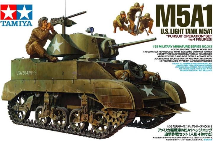 Produktbild Tamiya US Light Tank M5A1 Pursuit Operation Set