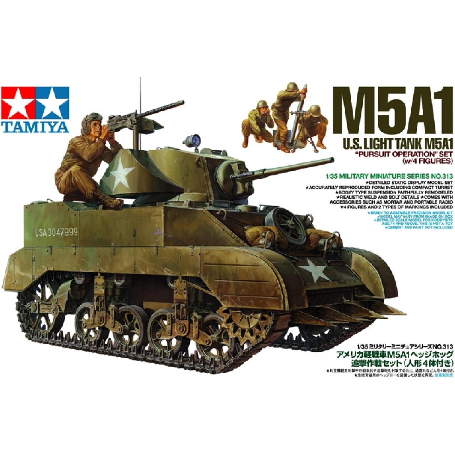 Thumbnail - Tamiya US Light Tank M5A1 Pursuit Operation Set