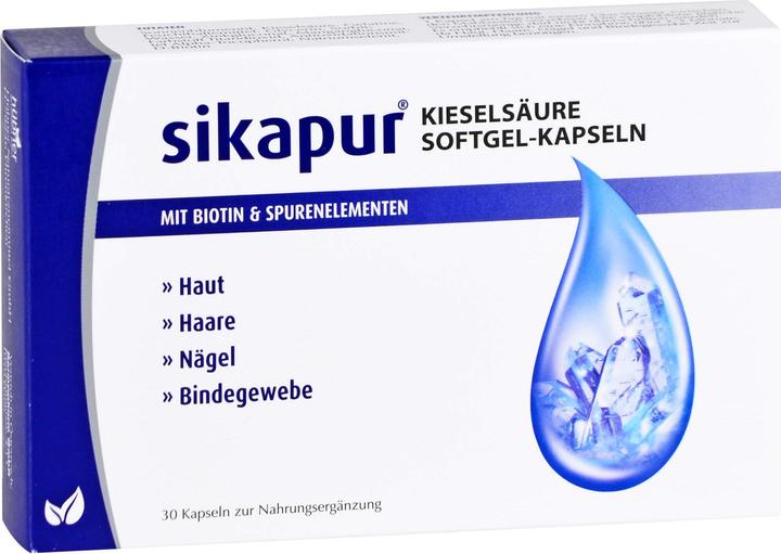 Actual product image Sikapur Silicic Acid Softgel Capsules, 30 Capsules (30 Piece, Capsules)
