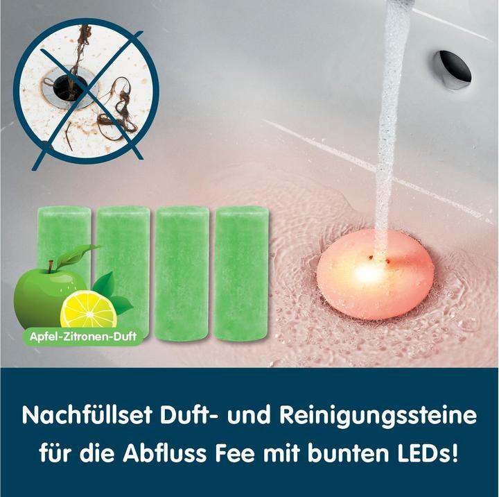 Actual product image Abfluss-Fee Duftstein Apfel-Zitrone 4 Stück