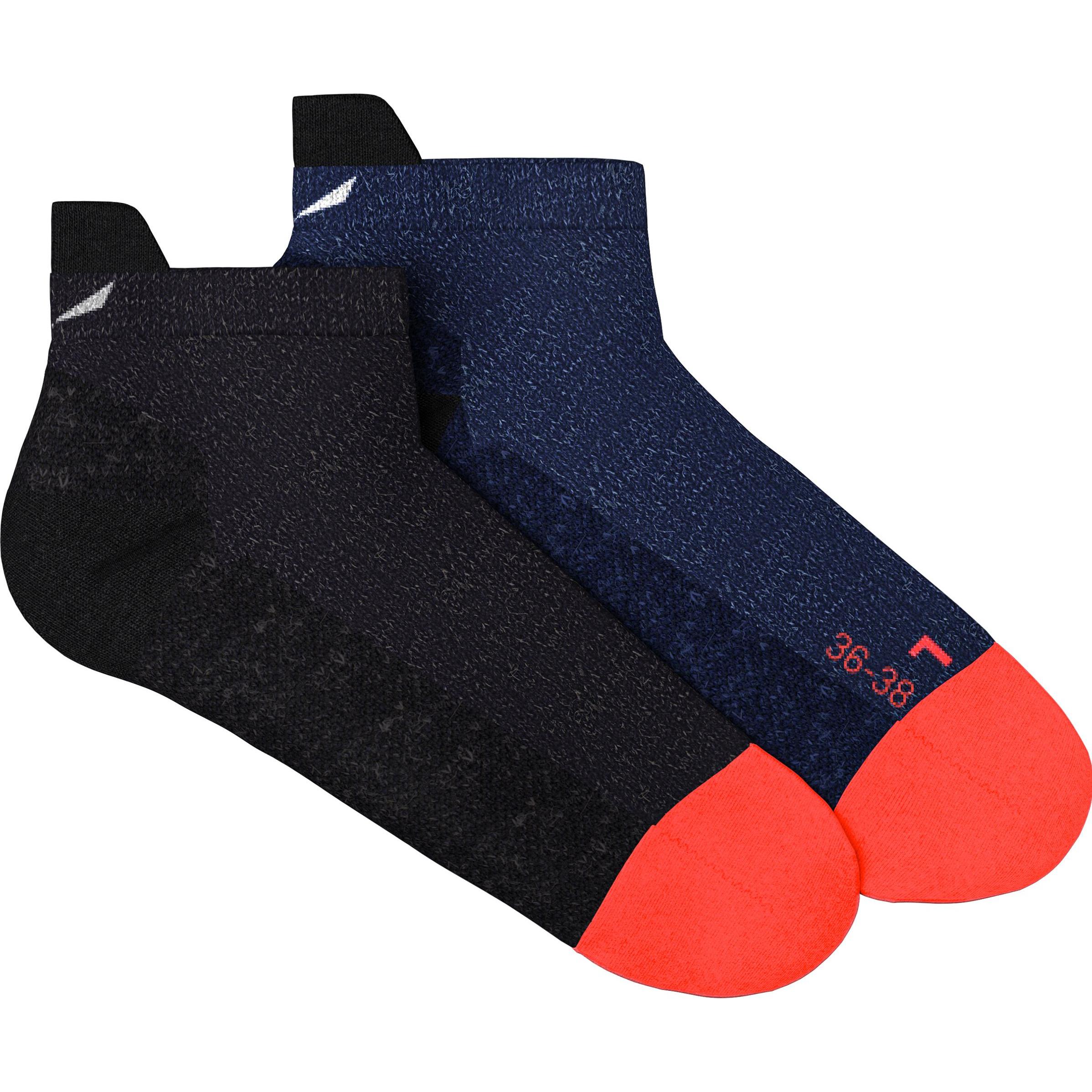 Salewa, Damen, Sportsocken, Wildfire Merino Hemp Füsslinge Da (36 - 38), Blau