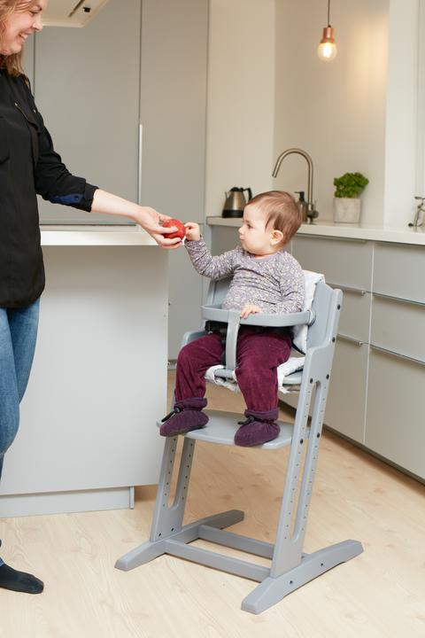 Actual product image Baby Dan DanChair Traditional High Chair Hard Seat Grey