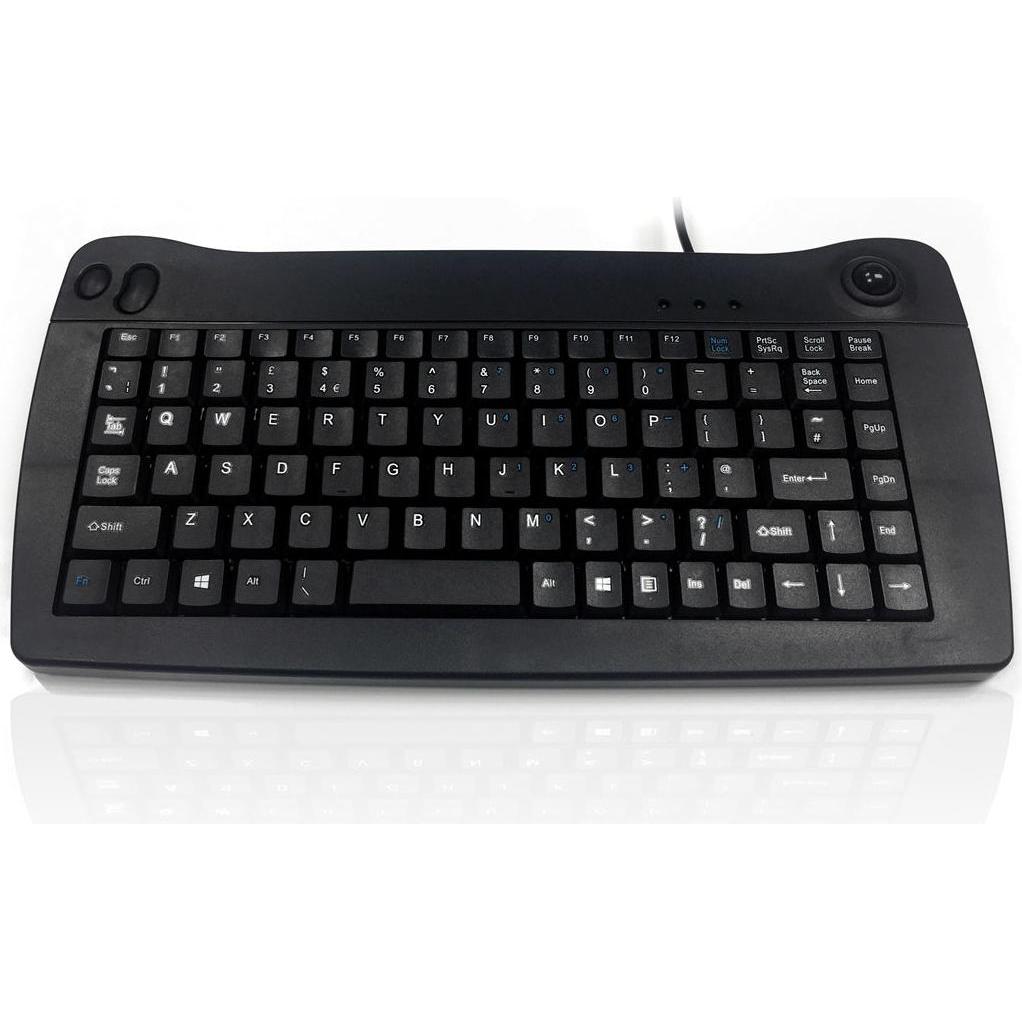 RS PRO Mini tastiera USB TB Blk Azerty (Germania, Cablato), Tastiera, Nero