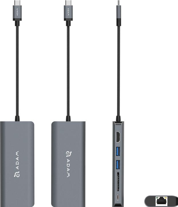 Image du produit Adam Elements Casa Hub A01 USB-C (000065) station grise (USB-B, 6 ports)