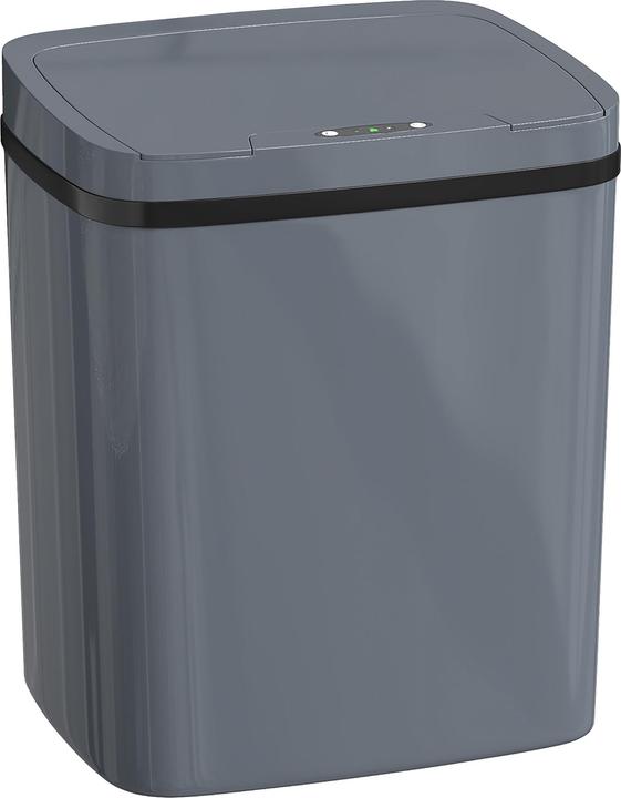 Actual product image Homcom Sensor Mülleimer Kunststoff Grau (15 l)