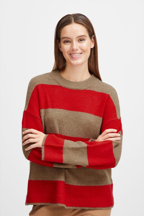 Actual product image B.young BYOMARTHA STRIPE JUMPER - 20813889 (L)