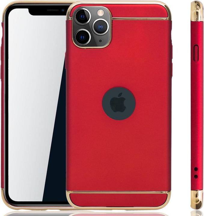 Produktbild König Design Apple iPhone 11 Pro Max Hülle Case Handy Cover Schutz Tasche Schutzhülle Rot (Apple iPhone 11 Pro Max)