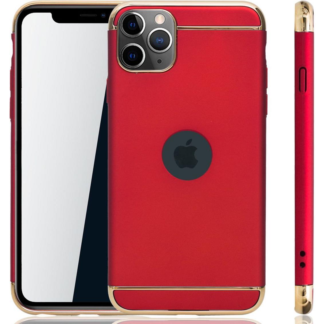 König Design Apple iPhone 11 Pro Max Hülle Case Handy Cover Schutz Tasche Schutzhülle Rot (Apple iPhone 11 Pro Max), Sma...