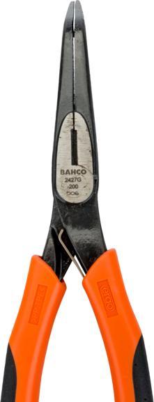 Produktbild Bahco ERGO Flachrundzangen mit Öffnungsfeder, Zwei-Komponenten-Griffen und um 45° abgewinkelter Spitze (200 mm)
