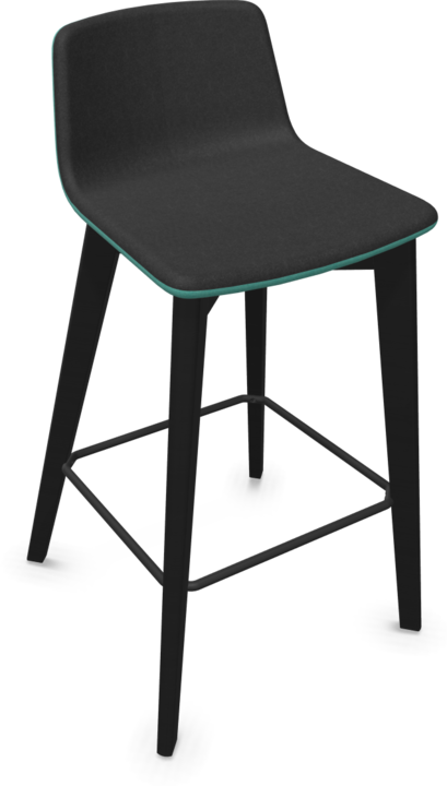 Black, Mint, Ash stained black