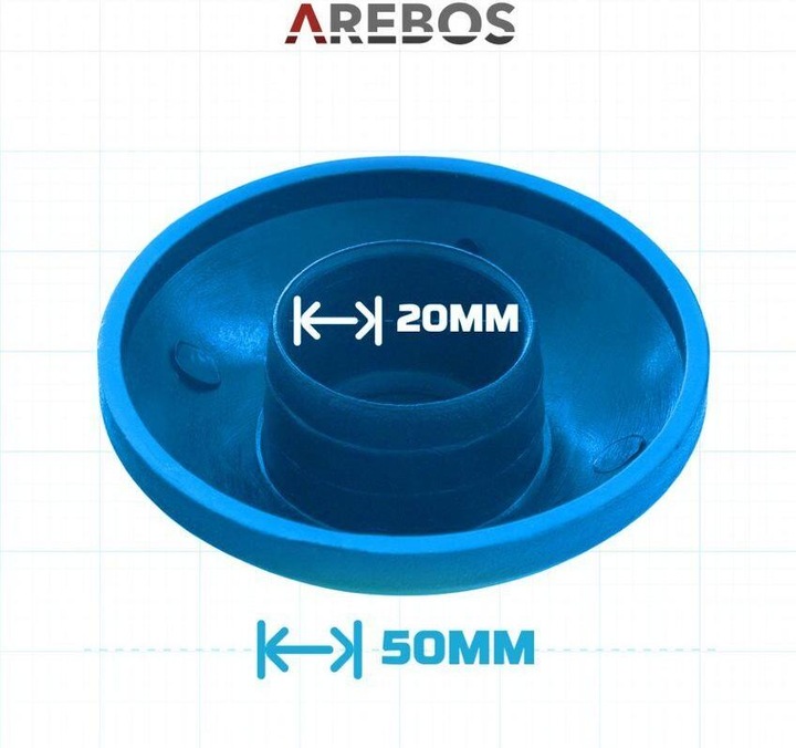 Actual product image Arebos Trampoline end caps