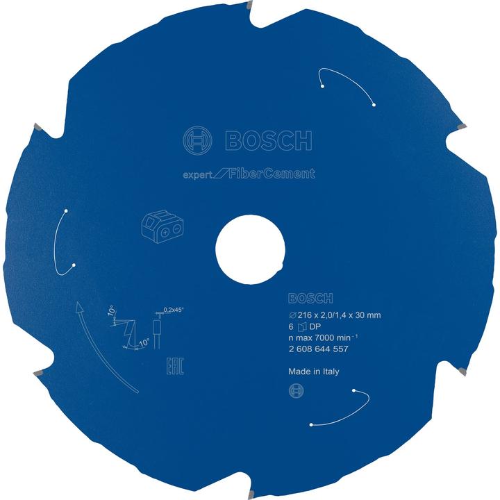 Produktbild Bosch Professional Zubehör Akku-Kreissägeblatt Expert for Fibre Cement, 216 x 2/1,4 x 30, 6 Zähne