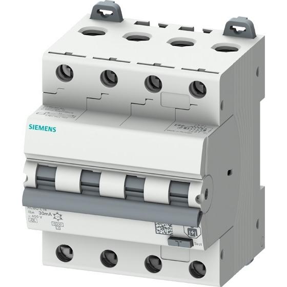 Siemens, Schutzschalter, FI/LS-Schutzschalter B6 3p+N 0,03A A 6kA 5SU1346-6FP06