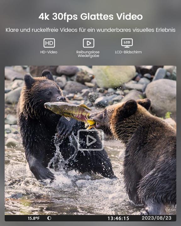 Image du produit UsoGood 4K Wildkamera mit Bewegungsmelder & Nachtsicht (TC30)
