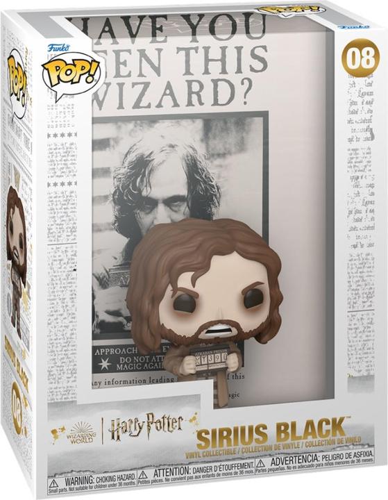 Actual product image Funko Harry Potter POP! Comic Cover Vinyl Figur Poster w/Sirius Black 9 cm