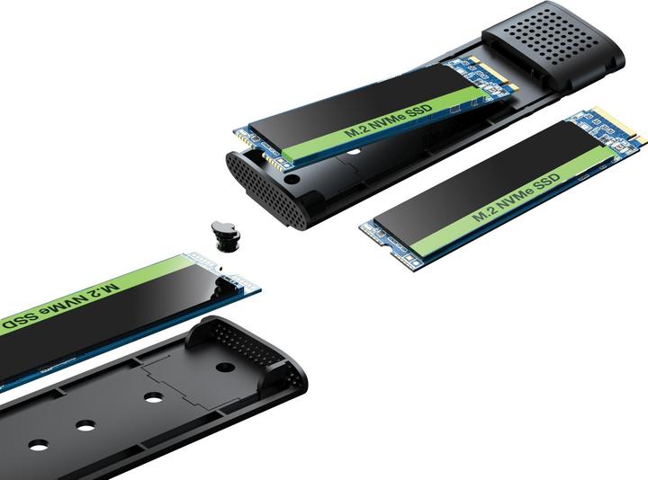 Produktbild Sandberg USB 3.2 Gehäuse für M.2+NVMe SSD (M.2 2230, M.2 2242, M.2 2260, M.2 2280, M.2)