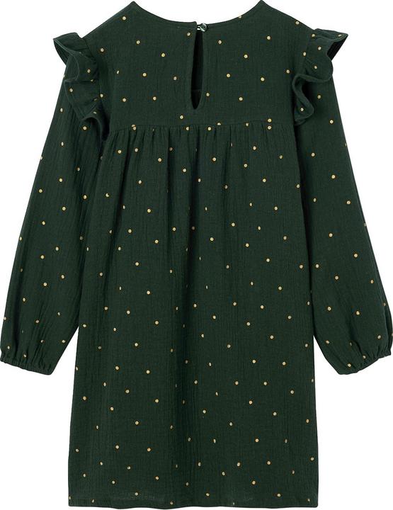Image du produit Vertbaudet Robe fille à volants en mousseline (128)