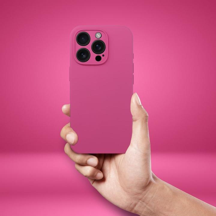 Produktbild OEM Back panel cover Case SILICONE 2mm for IPHONE 15 Pro Max compatible with MagSafe pink (Apple iPhone 15 Pro Max)