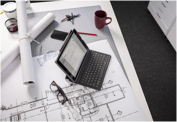 Produktbild Zagg Pro Keys, Deutsch, Apple, iPad, Schwarz, Grau, 25,9 cm (10.2 Zoll), Kabellos