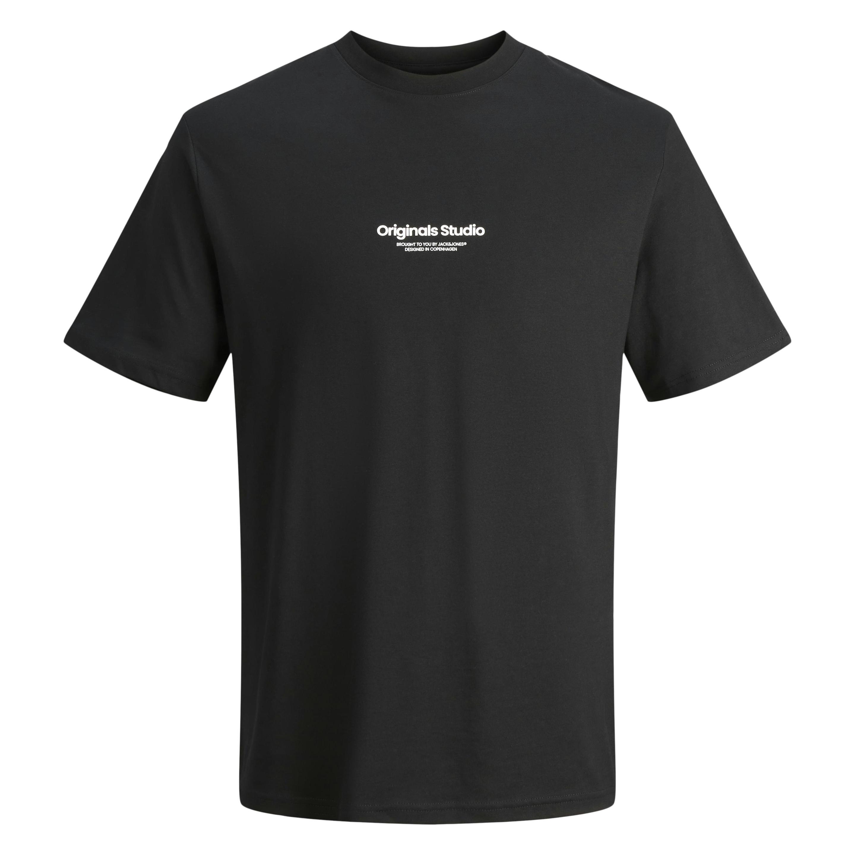 Jack & Jones, Herren, Shirts, Jorvesterbro Tee Ss Crew Neck Noos Pls, Schwarz, (Xxl)