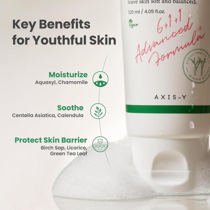 Actual product image Axis-Y 6+1+1 - Sunday Morning Refreshing Cleansing Foam (Facial cleansing wipes, 120 ml)