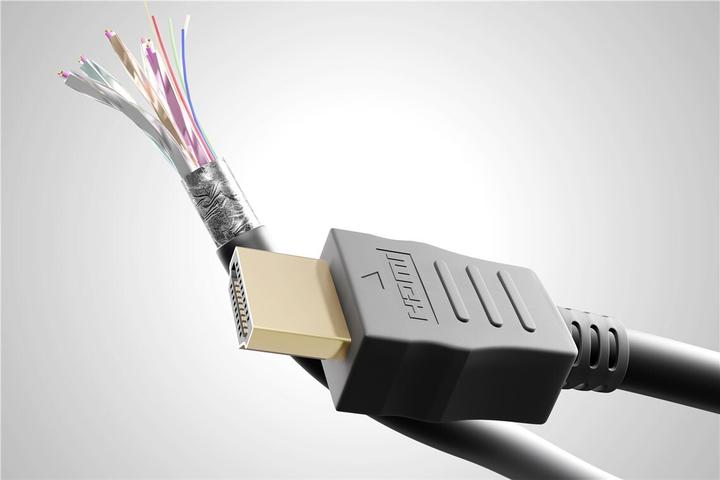 Actual product image Goobay High-speed HDMI cable with Ethernet Ferrite (3 m)