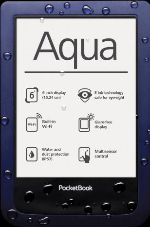 Actual product image PocketBook Aqua (6", 4 GB, Blue)