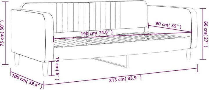 Produktbild vidaXL Tagesbett