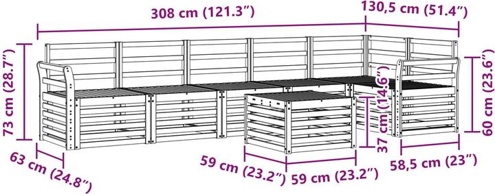 Produktbild vidaXL Sofagarnituren