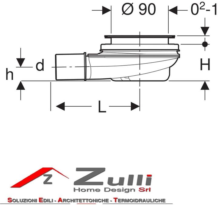 Actual product image Geberit Duschablaufgarnitur (Drainage set)