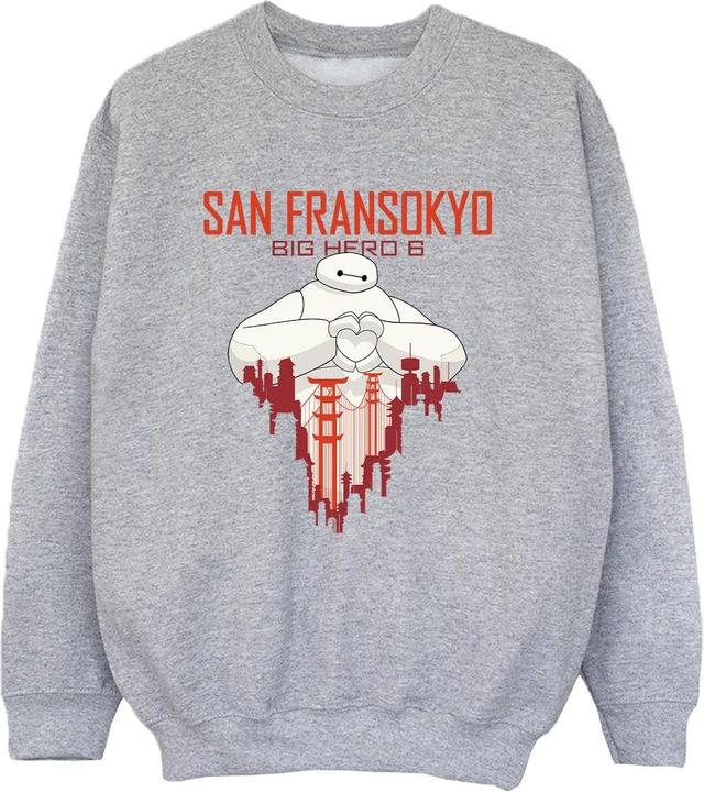 Produktbild Disney Big Hero 6 Baymax San Fransokyo Heart Sweatshirt Jungen (140, 146)