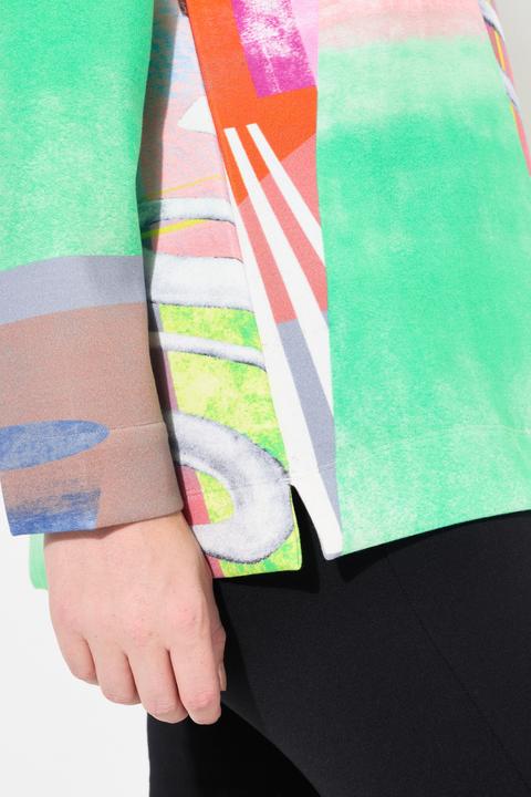Actual product image Ulla Popken Patch Print Cowl Neck Sweatshirt (54)