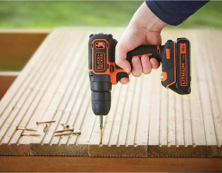 Produktbild Black & Decker & Decker BDCD18K-QW Bohrmaschine 650 RPM (Akkubetrieb)
