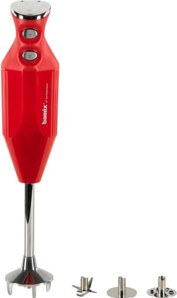 Productafbeelding Bamix Handmixer M250 Prime, Chroom/Rood (EU-stekker)