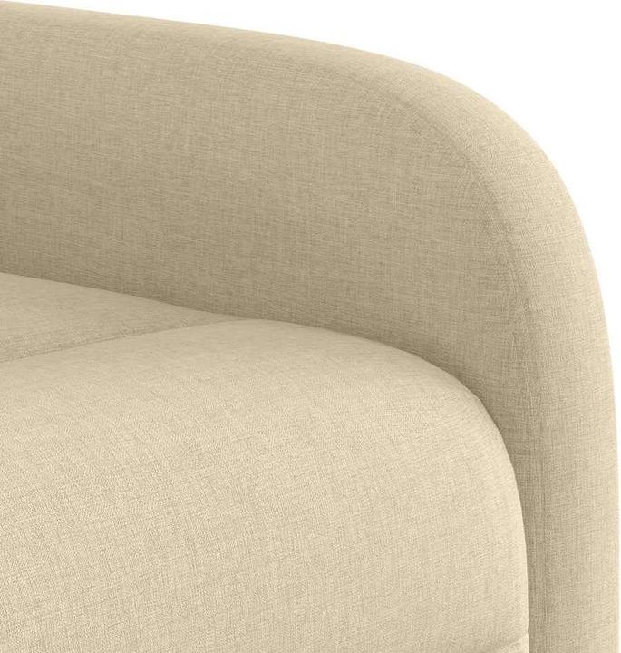 Actual product image vidaXL Massage chair cream fabric