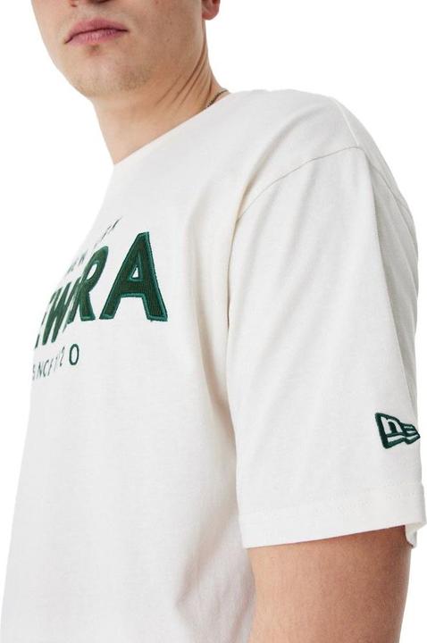 Produktbild New Era Oversized Shirt - BRAND LOGO off white - L (L)