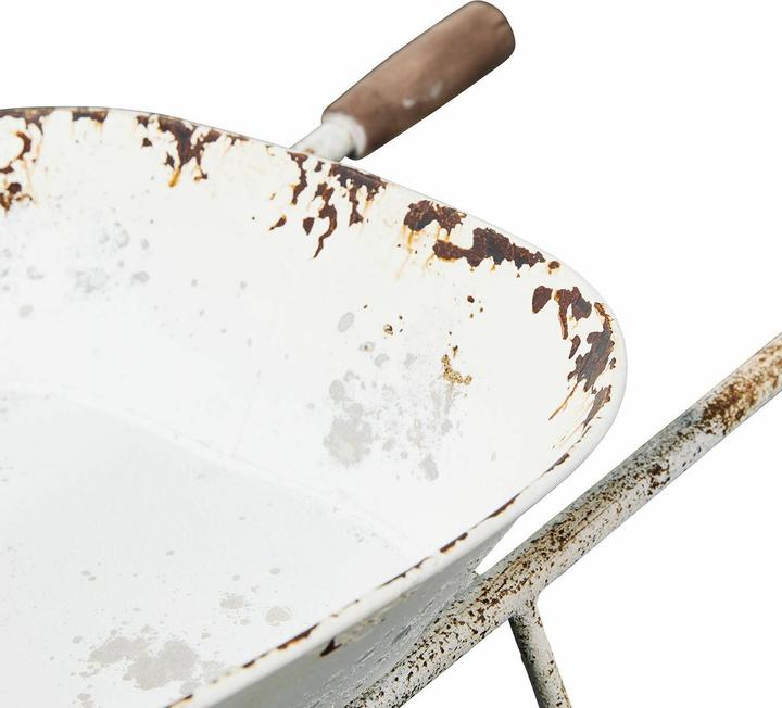 Image du produit Loberon Brouette décorative Padoux blanc antique