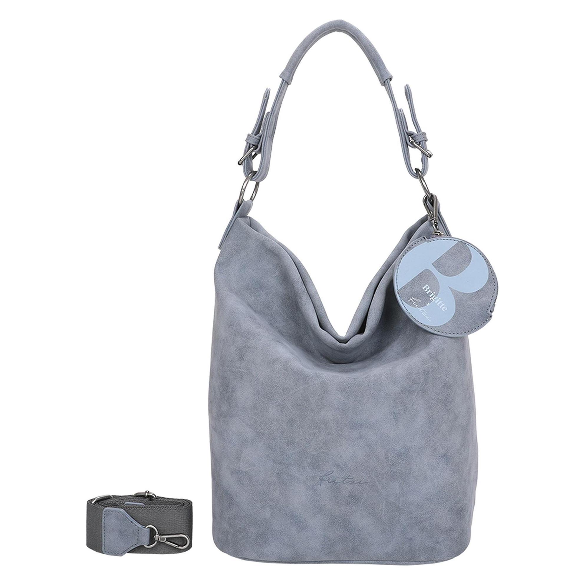 Fritzi Aus Preußen, Damen, Handtasche, Brigitte X Fritzi Jive Schultertasche 27 Cm, Grau