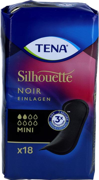 Actual product image Tena Silhouette Noir Mini Pad (18x)