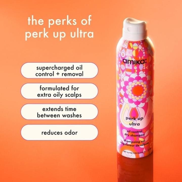 Actual product image Amika Perk Up Ultra Oil Control Dry Shampoo 79ml 1.8oz (79 ml, Dry shampoo)