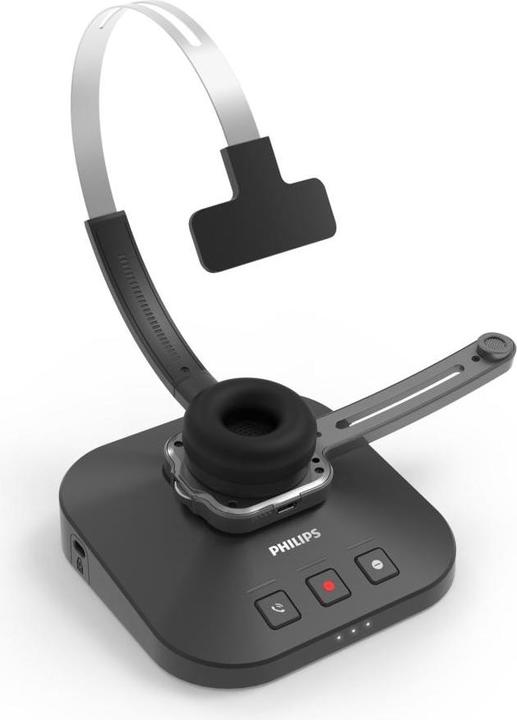 Produktbild Philips SpeechOne Diktier-Headset (drahtlos) mit Fernbedienung (PSM6500)