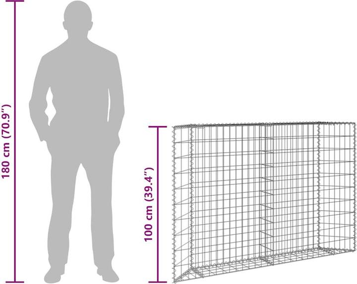Produktbild vidaXL Gabionen-Hochbeet
