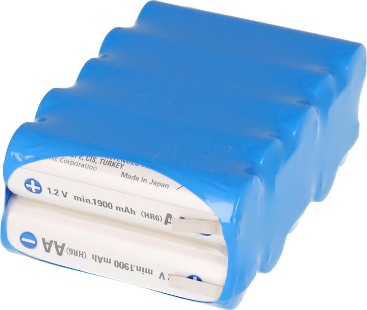 Produktbild Sanyo Eneloop 12 Volt Akku BK-3MCCE mit Lötfahnen (1 Stk., 2000 mAh, Ladegerät inkl. Akku)