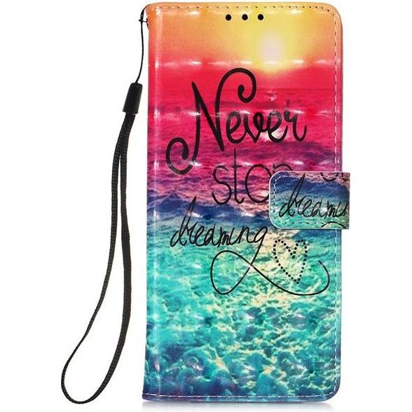 MU Style Leder Bookcover Image Series (Samsung Galaxy A02s), Smartphone Hülle, Mehrfarbig